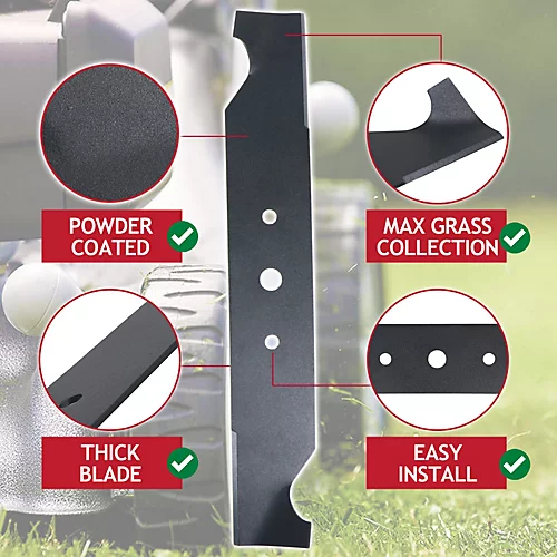 SPARES2GO 16" 40cm Hi Lift Blade Compatible With Hayter Harrier 305 306 307 410 412 413 Lawnmower 4 SPARES2GO 16" 40cm Hi Lift Blade Compatible With Hayter Harrier 305 306 307 410 412 413 Lawnmower - Image 4