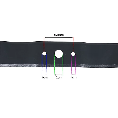 SPARES2GO Cutter Blade Compatible With Gardenline GL480SP Lawnmower (46cm 18") 3 SPARES2GO Cutter Blade Compatible With Gardenline GL480SP Lawnmower (46cm 18") - Image 3