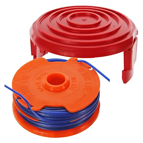 SPARES2GO Dual Strimmer Line Spool + Cover Cap Kit Compatible With McGregor 350w MET3525 Trimmer 1 SPARES2GO Dual Strimmer Line Spool + Cover Cap Kit Compatible With McGregor 350w MET3525 Trimmer