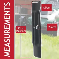 SPARES2GO Metal Blade Compatible With B&Q OPP FPLM1000-4 Lawn Mower (32cm) 7 SPARES2GO Metal Blade Compatible With B&Q OPP FPLM1000-4 Lawn Mower (32cm) -Cheap Grow And Trim Store spares2go metal blade compatible with b q opp fplm1000 4 lawn mower 32cm 5057817440166 04c MP