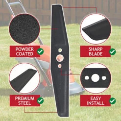 SPARES2GO Metal Blade Compatible With Flymo Hover Vac Turbo Lite 250 Lawnmower (25cm) -Cheap Grow And Trim Store spares2go metal blade compatible with flymo hover vac turbo lite 250 lawnmower 25cm 5057817451506 04c MP