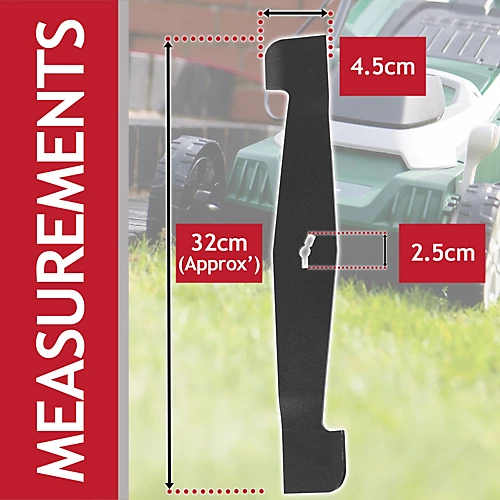 SPARES2GO Metal Blade Compatible With Spear & Jackson S1232ER LM1232 CY32 Lawnmower (32cm) 3 SPARES2GO Metal Blade Compatible With Spear & Jackson S1232ER LM1232 CY32 Lawnmower (32cm) - Image 3