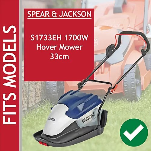 SPARES2GO Metal Blade Compatible With Spear & Jackson S1733EH Hover Collect Lawnmower (33cm) 2 SPARES2GO Metal Blade Compatible With Spear & Jackson S1733EH Hover Collect Lawnmower (33cm) - Image 2
