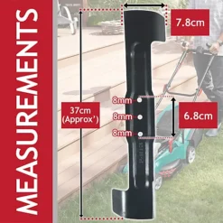 SPARES2GO Rotary Blade Compatible With Bosch Rotak 36 37 Lawnmower (37cm) -Cheap Grow And Trim Store spares2go rotary blade compatible with bosch rotak 36 37 lawnmower 37cm 5057817362543 03c MP