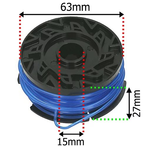 SPARES2GO Trimmer Line & Cover Compatible With Black & Decker ST4525 ST6600 ST7200 ST7700 Strimmer 3 SPARES2GO Trimmer Line & Cover Compatible With Black & Decker ST4525 ST6600 ST7200 ST7700 Strimmer - Image 3