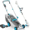 Swift 40V 37cm Cordless Lawn Mower And 40V 25cm Cordless Grass Trimmer/Edger Set