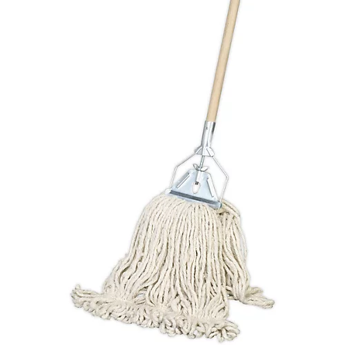 Traditional 450g Kentucky Mop - Extra Thick Absorbent Cotton - Wooden Handle 3 Traditional 450g Kentucky Mop - Extra Thick Absorbent Cotton - Wooden Handle - Image 3