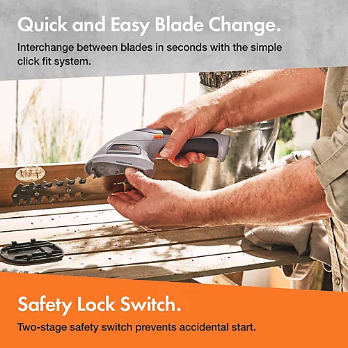 VonHaus 3.6V 2 In 1 Cordless Trimmer & Edger, For Shrubs, Grass & Hedge Cutting With Quick Blade Change 4 VonHaus 3.6V 2 In 1 Cordless Trimmer & Edger, For Shrubs, Grass & Hedge Cutting With Quick Blade Change - Image 4