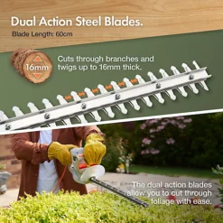 VonHaus 550W Electric Hedge Trimmer W/ 60cm Blade & Cover, Lightweight 1700RPM Hedge Cutter W/ 10m Cable, 16mm Cutting Diameter 5 VonHaus 550W Electric Hedge Trimmer W/ 60cm Blade & Cover, Lightweight 1700RPM Hedge Cutter W/ 10m Cable, 16mm Cutting Diameter -Cheap Grow And Trim Store vonhaus 550w electric hedge trimmer w 60cm blade cover lightweight 1700rpm hedge cutter w 10m cable 16mm cutting diameter5060351491242 02c MP