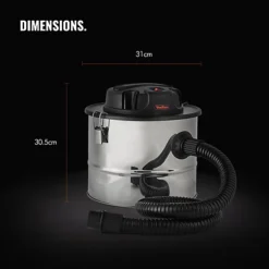 VonHaus Ash Vacuum Cleaner 15L, Home Or Workshop Industrial Vacuum, Bagless Dust Collector For Fireplaces, Log Burners & More -Cheap Grow And Trim Store vonhaus ash vacuum cleaner 15l home or workshop industrial vacuum bagless dust collector for fireplaces log burners more5056115723520 04c MP