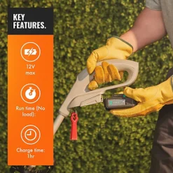 VonHaus Cordless Grass Trimmer, 12V MAX 2.0 Lithium-Ion Battery, 21cm Cutting Path, Safety Trigger, Ergonomic Handle, Quick Charge -Cheap Grow And Trim Store vonhaus cordless grass trimmer 12v max 2 0 lithium ion battery 21cm cutting path safety trigger ergonomic handle quick charge5056115786921 03c MP