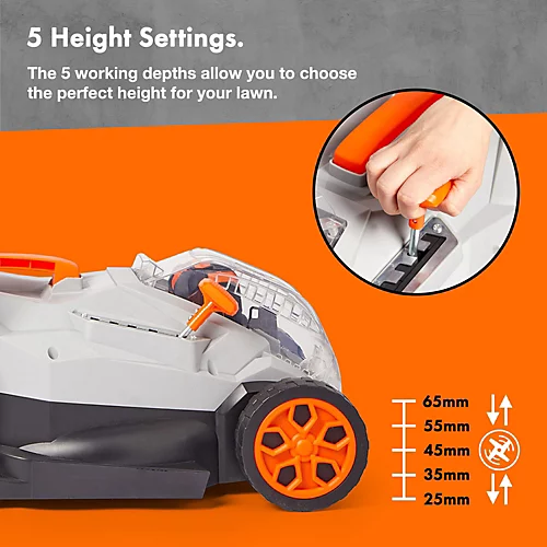 VonHaus Cordless Lawnmower 40V 4Ah Battery, 30L Collection Box, 5 Cutting Heights, 33cm Cutting Width, 5 Height Settings 3 VonHaus Cordless Lawnmower 40V 4Ah Battery, 30L Collection Box, 5 Cutting Heights, 33cm Cutting Width, 5 Height Settings - Image 3
