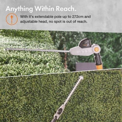 VonHaus Cordless Pole Hedge Trimmer 40V MAX. Battery, Electric Hedge Cutter W/ Telescopic Adjustable Trimmer Head, Shoulder Strap -Cheap Grow And Trim Store vonhaus cordless pole hedge trimmer 40v max battery electric hedge cutter w telescopic adjustable trimmer head shoulder strap5056115790164 04c MP