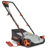 VonHaus Electric Garden Rake 1300W, Lawn Raker With 28L Collection Box & 10m Cable, Removes Moss From All Grass Areas