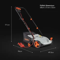 VonHaus Electric Garden Rake 1300W, Lawn Raker With 28L Collection Box & 10m Cable, Removes Moss From All Grass Areas 7 VonHaus Electric Garden Rake 1300W, Lawn Raker With 28L Collection Box & 10m Cable, Removes Moss From All Grass Areas -Cheap Grow And Trim Store vonhaus electric garden rake 1300w lawn raker with 28l collection box 10m cable removes moss from all grass areas5056115784118 04c MP