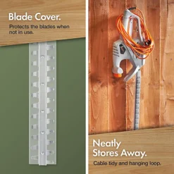 VonHaus Electric Hedge Trimmer, 41cm Blade Length - Bush Cutter With 450W Power, Protective Cover, Safety Trigger & 6m Power Cable 7 VonHaus Electric Hedge Trimmer, 41cm Blade Length - Bush Cutter With 450W Power, Protective Cover, Safety Trigger & 6m Power Cable -Cheap Grow And Trim Store vonhaus electric hedge trimmer 41cm blade length bush cutter with 450w power protective cover safety trigger 6m power cable5060192524741 04c MP