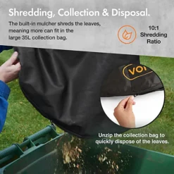 VonHaus Leaf Blower 3000W, Garden Vacuum For Clearing Patios & Gardens Of Leaves & Other Waste -Cheap Grow And Trim Store vonhaus leaf blower 3000w garden vacuum for clearing patios gardens of leaves other waste5056115721571 04c MP