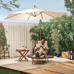 VonHaus Sun Lounger, Steamer Chair, Folding Chair For Garden & Removable Footstool, Foldable Reclining Acacia Hardwood Sunlounger -Cheap Grow And Trim Store vonhaus sun lounger steamer chair folding chair for garden removable footstool foldable reclining acacia hardwood sunlounger5056115783791 03c MP