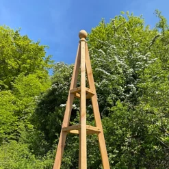 Wooden Garden Obelisk Ideal For Climbing Plants (1.9m) -Cheap Grow And Trim Store wooden garden obelisk ideal for climbing plants 1 9m 5060266598937 02c MP