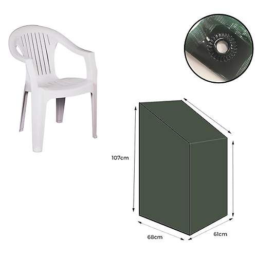 Yuzet Stacking Chair Cover Heavy Duty Green Strong Waterproof Outdoor Garden 1 Yuzet Stacking Chair Cover Heavy Duty Green Strong Waterproof Outdoor Garden