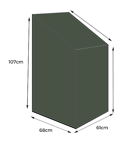 Yuzet Stacking Chair Cover Heavy Duty Green Strong Waterproof Outdoor Garden 3 Yuzet Stacking Chair Cover Heavy Duty Green Strong Waterproof Outdoor Garden - Image 3